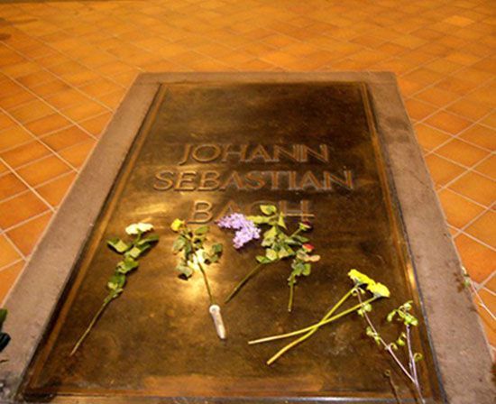 Надгробная плита Иоганна Себастьяна Баха