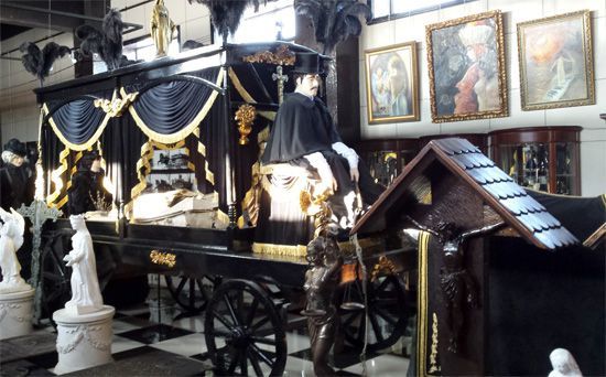 Саркофаг Горохова в Музее Погребальной Культуры