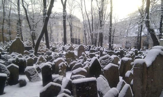 Старое Еврейское кладбище зимой