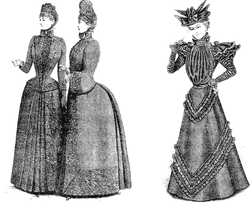 Траурные платья конца XIX века