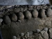 Башня из человеческих черепов раскопана в Мексике